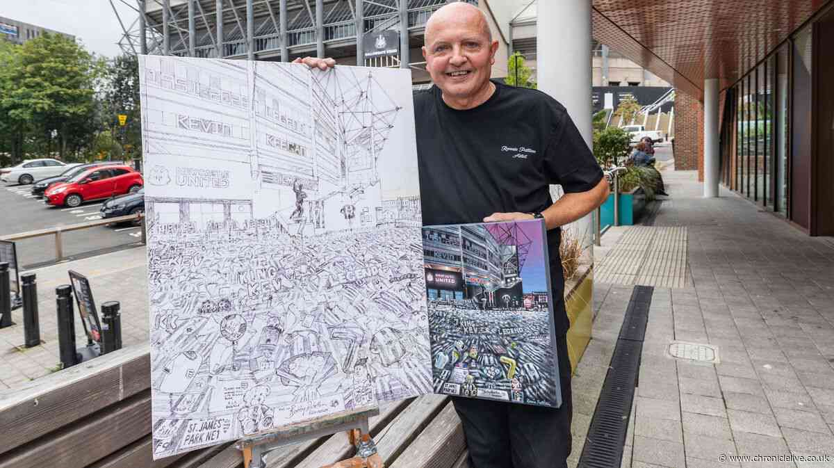 Gateshead artist who Kevin Keegan inspired to create tribute to Newcastle United legend