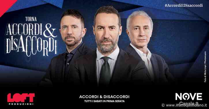 Esordio da record per “Accordi e Disaccordi”: 405 mila spettatori e il 3,4% di share. Il Nove è il settimo canale nazionale durante la messa in onda