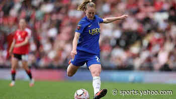 Women's Super League: Chelsea two up at Man Utd through fine Walsh strike