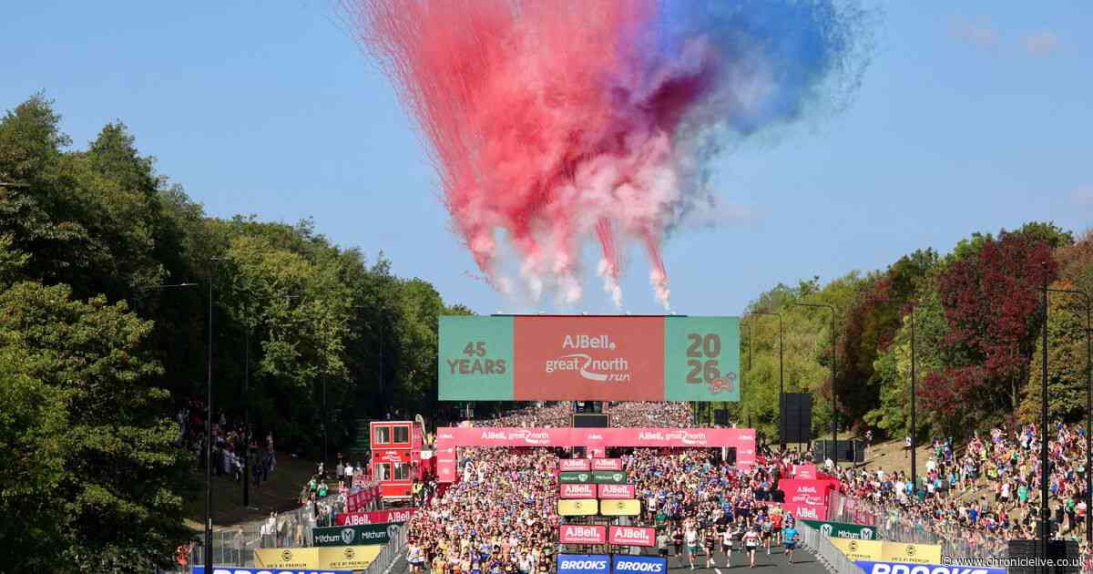 33 glorious photos as Great North Run 2026 has sundrenched start in Newcastle
