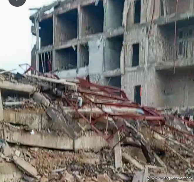 One killed, many trapped, as four-storey building collapses in Enugu