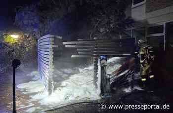 FW-NE: Containerbrand an der Eichendorffstraße | Feuer am Nelly-Sachs-Gymnasium