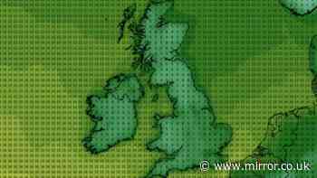 UK weather maps reveal 3C cold snap with 108 counties plunging below 10C