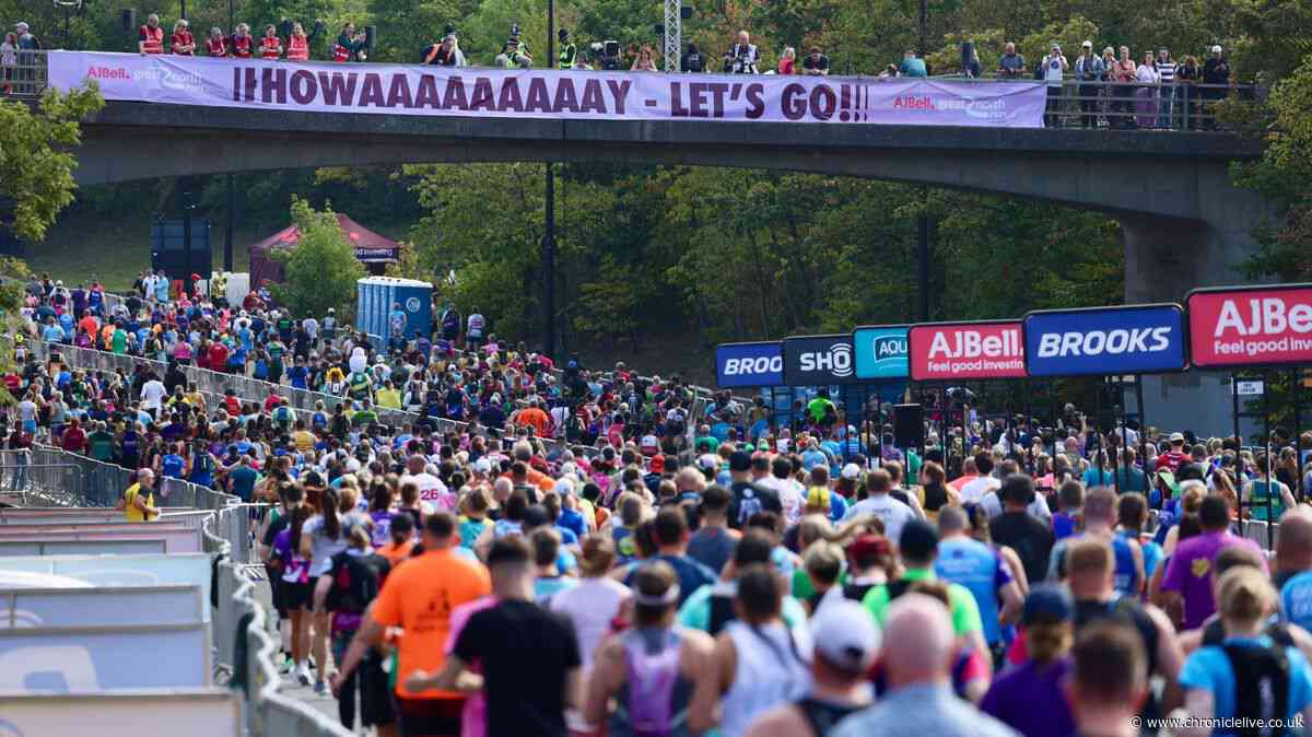 Great North Run 2026 results and how to find out your time for this year