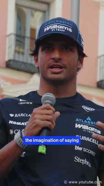 Racing in Madrid is a dream come true for Carlos 💙 #f1