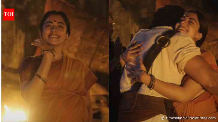 Rashmika Mandanna wraps ‘Ranabaali’ shoot, Vijay Deverakonda’s hug wins fans’ hearts