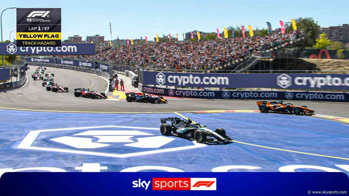 Madrid madness! Antonelli goes wide TWICE on opening lap