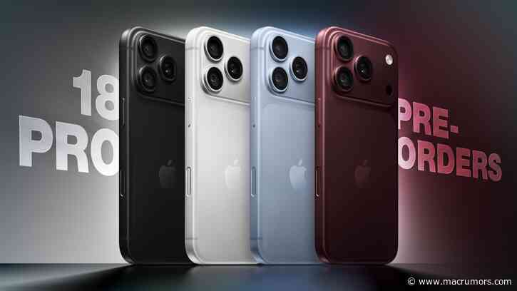 iPhone 18 Pro and iPhone 18 Pro Max Now Available to Pre-Order