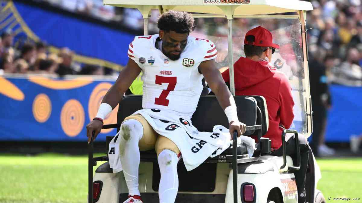Sources: Niners rookie WR Stribling out at least 1 month due to ankle