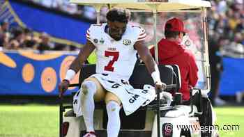 Sources: Niners rookie WR Stribling out at least 1 month due to ankle