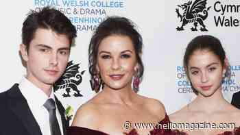 Catherine Zeta-Jones calls out 'horrific' label for kids Dylan and Carys