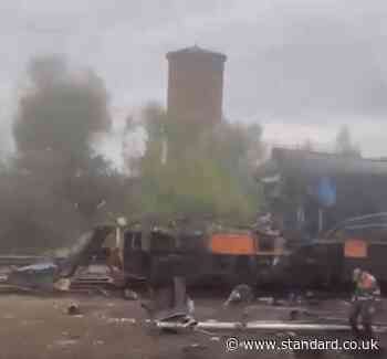 Boris Johnson 'forced to evacuate train' after Russian drone strike near Ukraine-Poland border