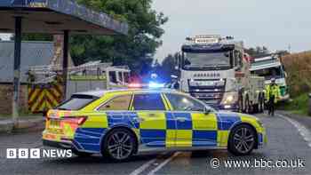 Van driver, 36, dies in crash with lorry in Aberdeenshire