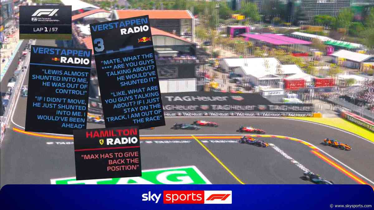 'What the **** are you on about?!' - Max FUMES at Lewis after being forced off track
