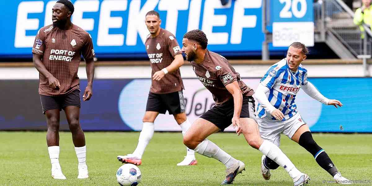 Heerenveen laat kansen liggen en komt tegen Telstar niet verder dan een gelijkspel
