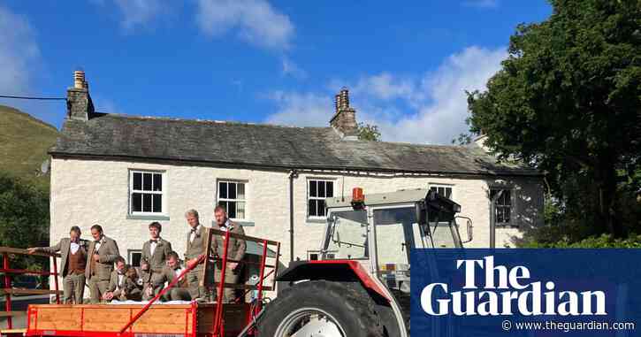 Country diary: Straw bales, tweed and a vintage Massey Ferguson – this is how farmers get married | Andrea Meanwell