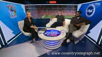Roy Keane and Micah Richards points finger at Coventry City players after Brighton mauling