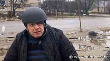 Boris Johnson evacuated after train drone strike in Ukraine