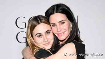 Courteney Cox, 62, makes rare event appearance with daughter Coco Arquette, 22, as the duo share a sweet hug on red carpet