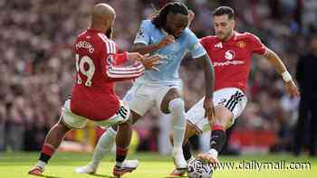Man United vs Man City - Premier League LIVE: Chances for both sides in frantic start as Red Devils fans target Sir Jim Ratcliffe and the Glazers in protest at Old Trafford