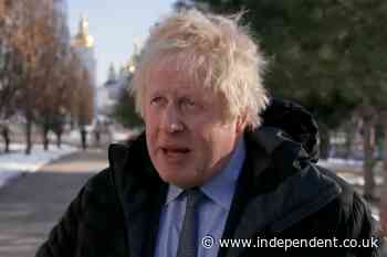 Boris Johnson hits out at Putin after Russian drone struck train just minutes behind his