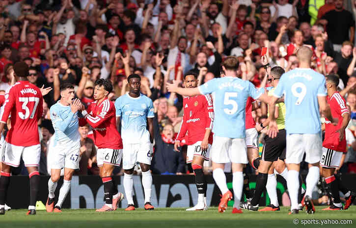 Did Phil Foden deserve to be sent off in the Manchester Derby? 👀