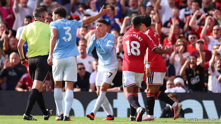 Should Bruno Fernandes have also been sent off after Phil Foden's red card in the Manchester derby?