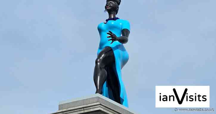 Confident ‘everywoman’ strides onto Trafalgar Square’s Fourth Plinth