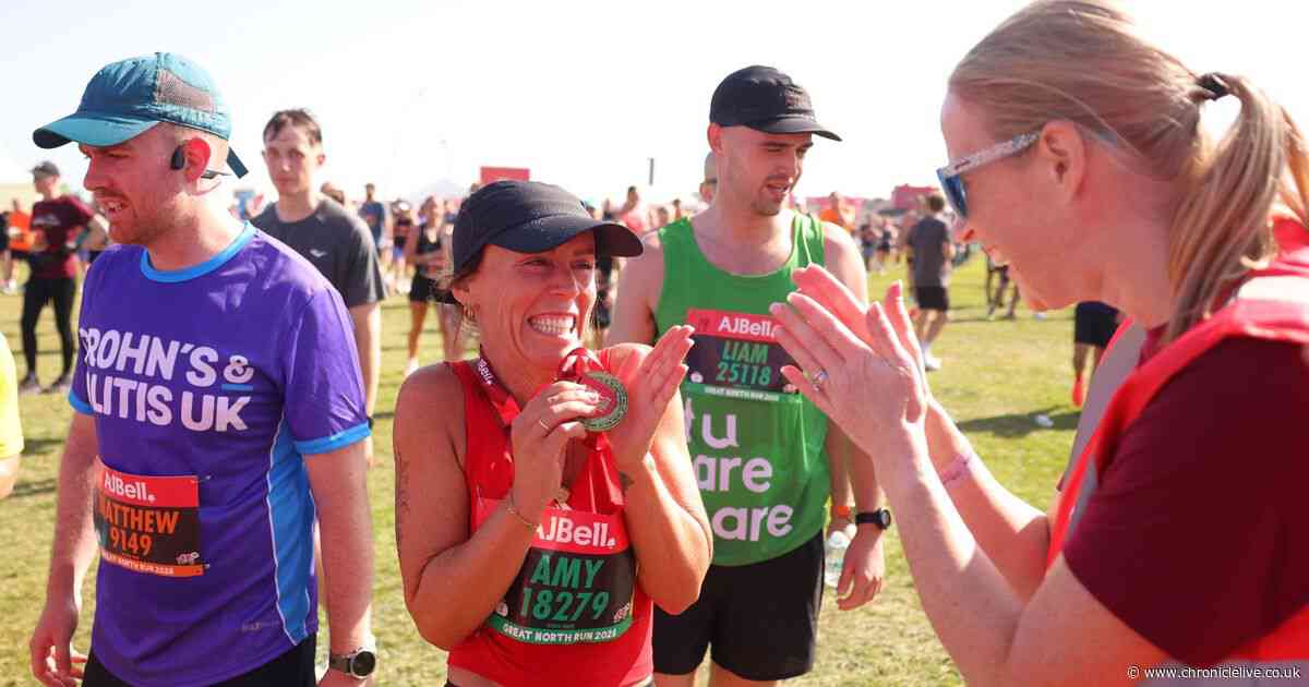 Pure legends! 41 heroic Great North 2026 finish line photos from South Shields