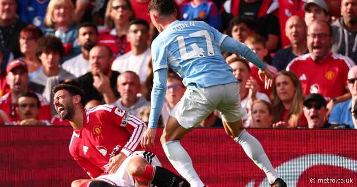 Roy Keane slams ‘daft’ Bruno Fernandes over Phil Foden red card in Manchester derby