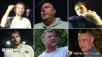 Police searching for six men over anti-migrant protest in Portsmouth