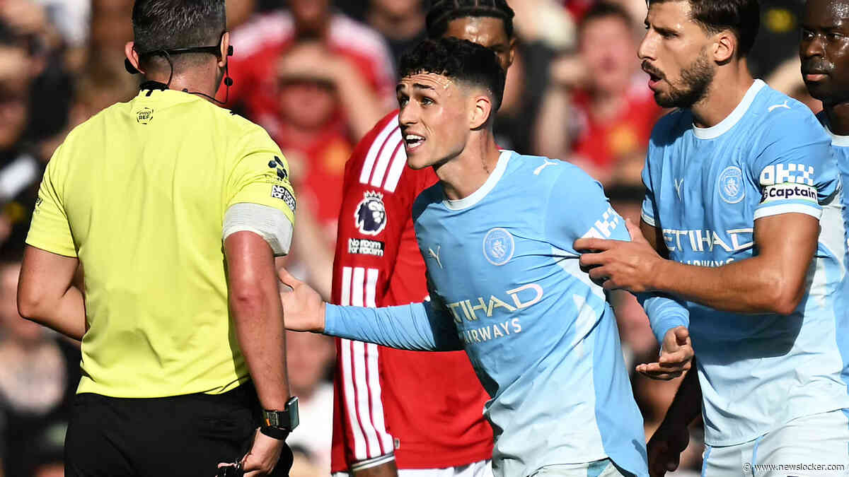LIVE Buitenlands voetbal | Manchester City met 10 man na rode kaart Phil Foden, United raakt twee keer de paal
