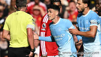 LIVE Buitenlands voetbal | Manchester City met 10 man na rode kaart Phil Foden, United raakt twee keer de paal