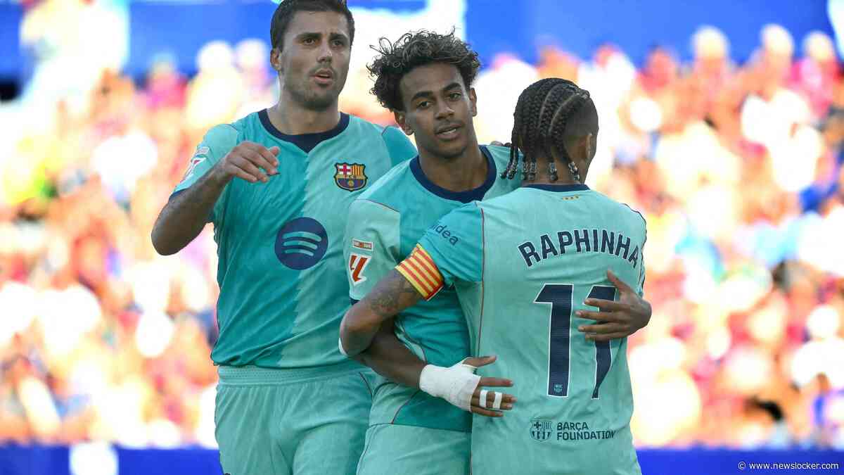 FC Barcelona wint vier dagen na zege op Feyenoord ook van Levante en blijft foutloos