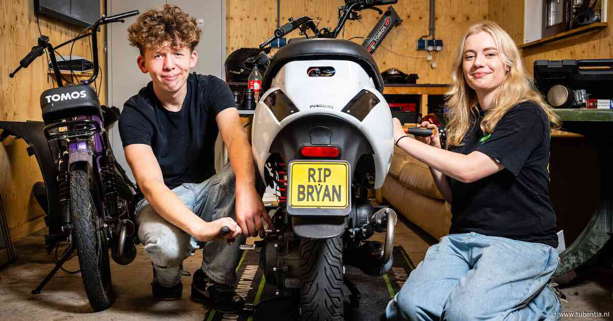 Bikelifers Lucas (19) en Zara (16) bouwen aan eerbetoon voor verongelukte Bryan uit Enschede