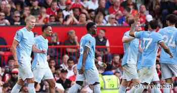 Manchester City met tien man op voorsprong bij United, goal van Haaland toch goedgekeurd