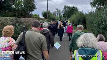 Villagers protest over 800 green belt homes plan