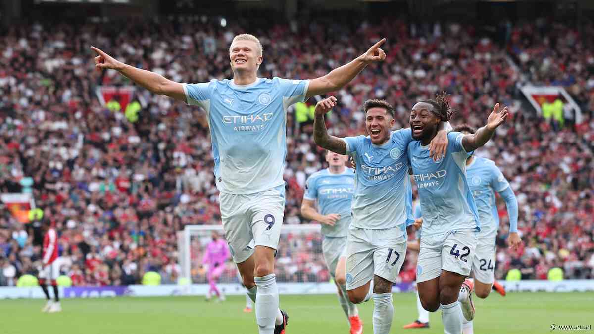 Haaland bezorgt tiental Manchester City nipte zege in derby tegen United