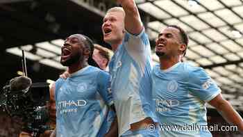 Man United 0-1 Man City - Premier League: Erling Haaland strikes controversial winner for 10-man visitors to stun Old Trafford after Phil Foden's first-half red card for kick on Fernandes