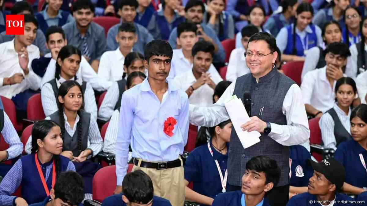 Uttarakhand CM Dhami encourages youth participation in shaping 'developed Uttarakhand by 2047' at 'Mukhyamantri Yuva Vidyarthi Manthan'