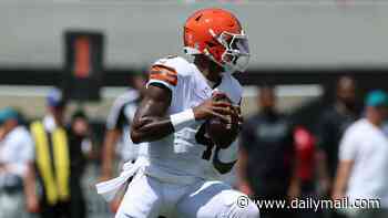 NFL fans rip scandalized QB Deshaun Watson as he throws awful interception on his FIRST drive after being named starter for Browns