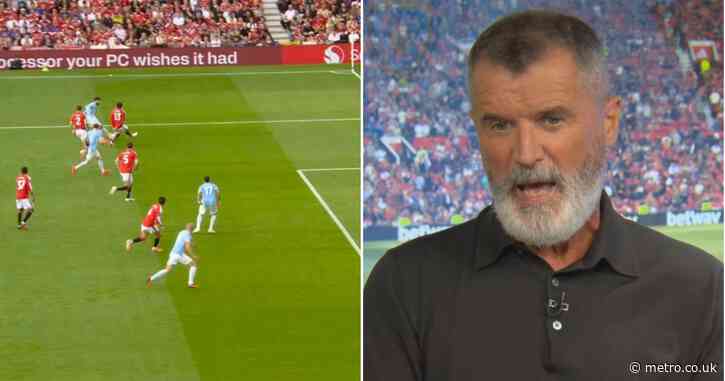Roy Keane delivers verdict on controversial Erling Haaland goal against Man Utd
