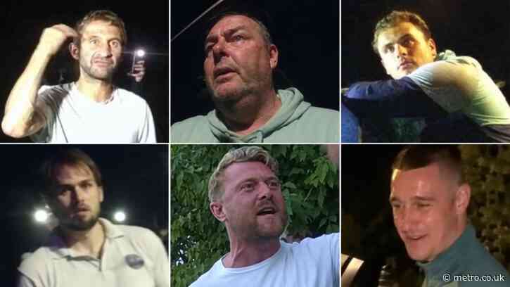 Six men hunted by police after balaclava anti-migrant protest injures officers