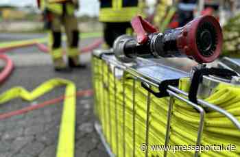 FW Alpen: Garagenbrand auf der Rheinberger Straße