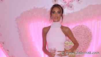 Amy Childs shares glamorous snaps of her pink-themed hen do ahead of her second wedding to Billy Delbosq in Spain