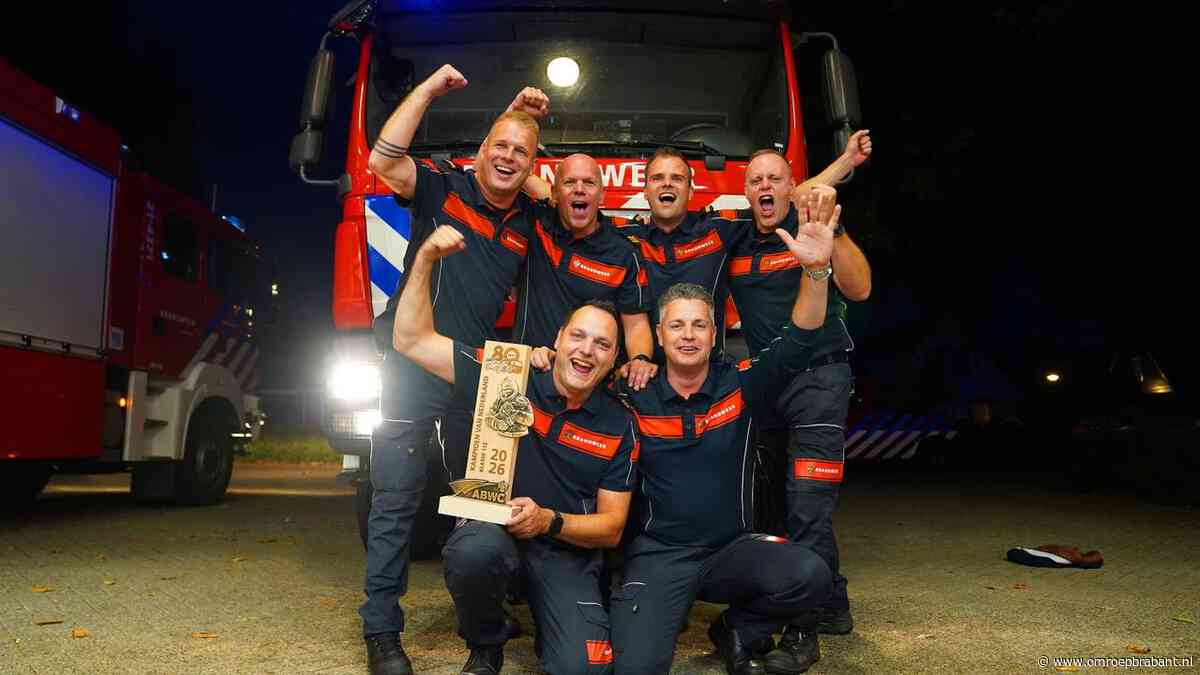 Brandweermannen uit Vlijmen zijn landskampioen bij brandweerwedstrijd
