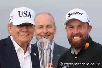 Trump makes announcement on whiskey tariffs as he brings Irish visit to a close