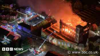 Major fire at derelict mill featured in Peaky Blinders and Downton Abbey