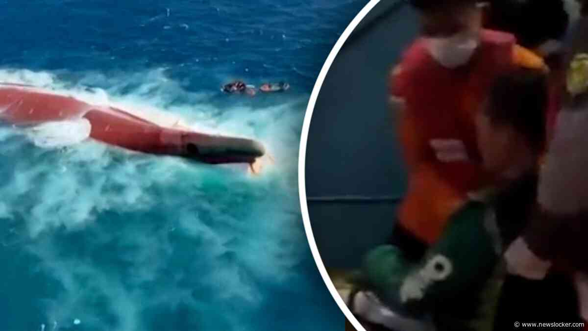 Beelden: reddingsactie na kapseizen veerboot met 243 opvarenden