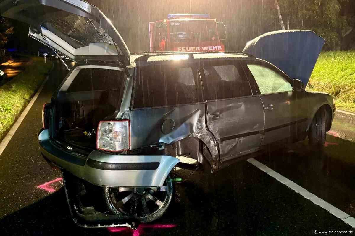 Unfall zwischen Breitenbrunn und Erlabrunn: Vier Personen verletzt